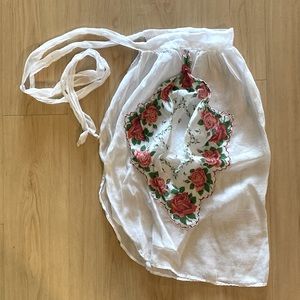 White vintage apron